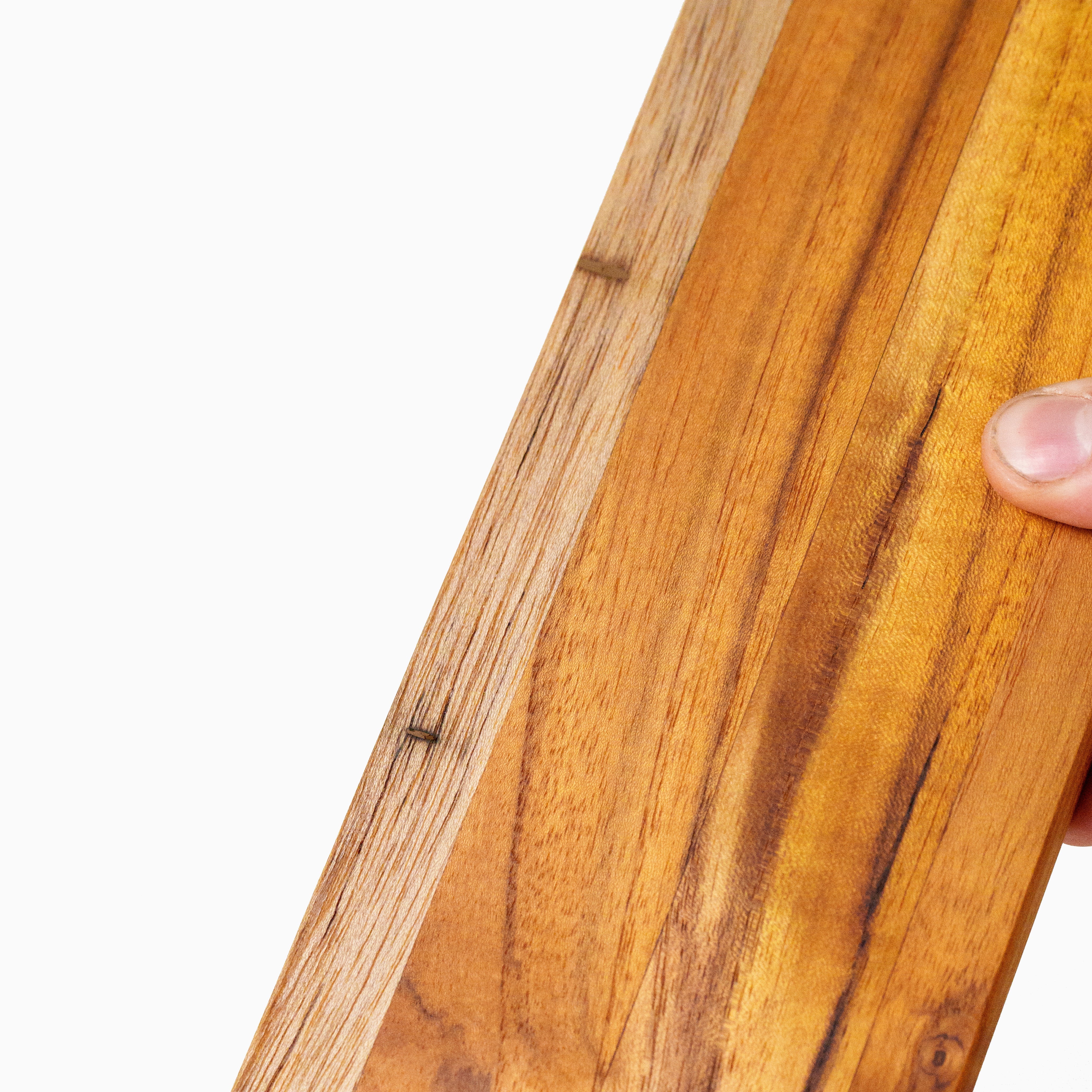 Detalhe do buraquinho preenchido — pior peça do lote