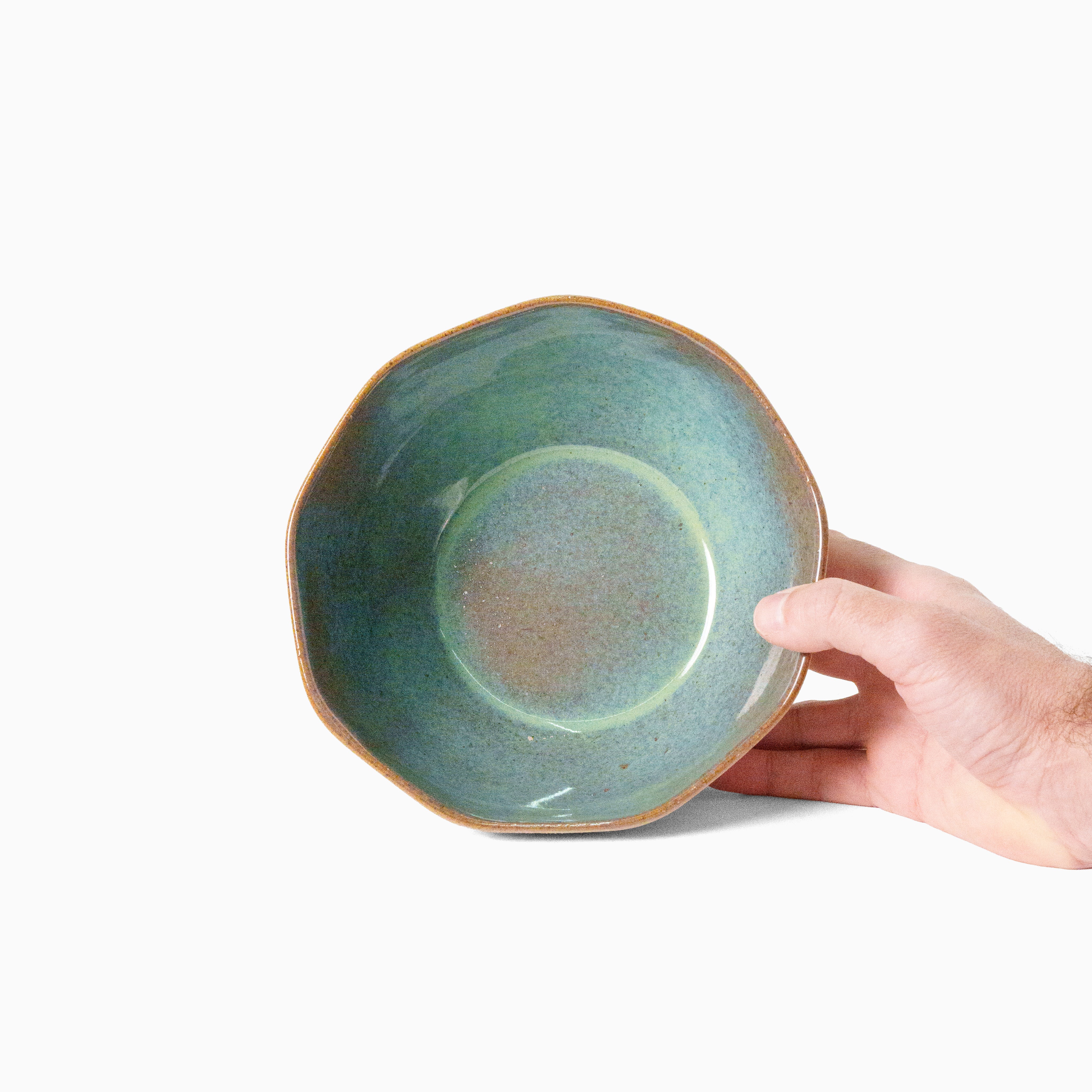 Bowl grande verde em cerâmica — peça única