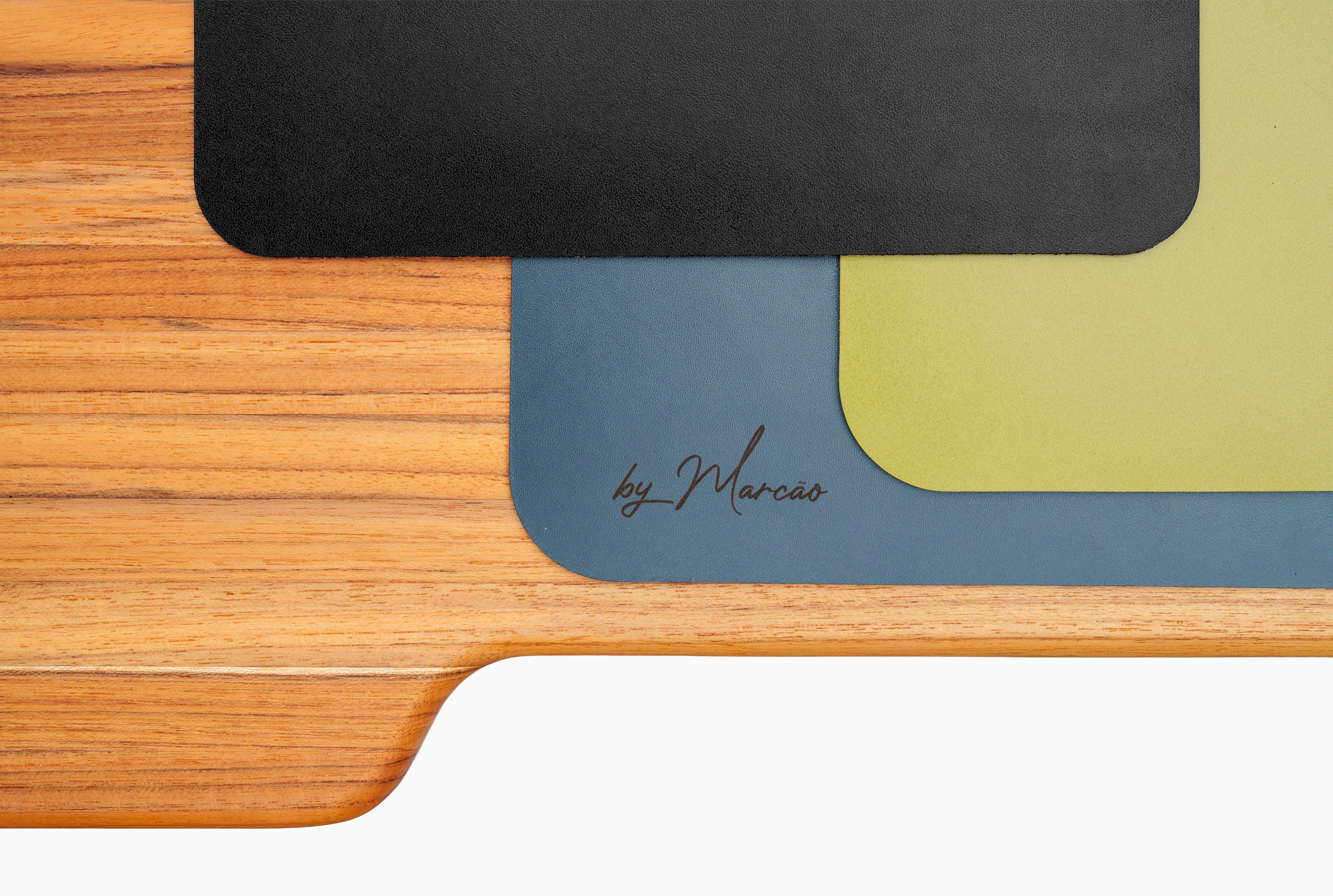 DeskPad Preto - Couro Legitimo