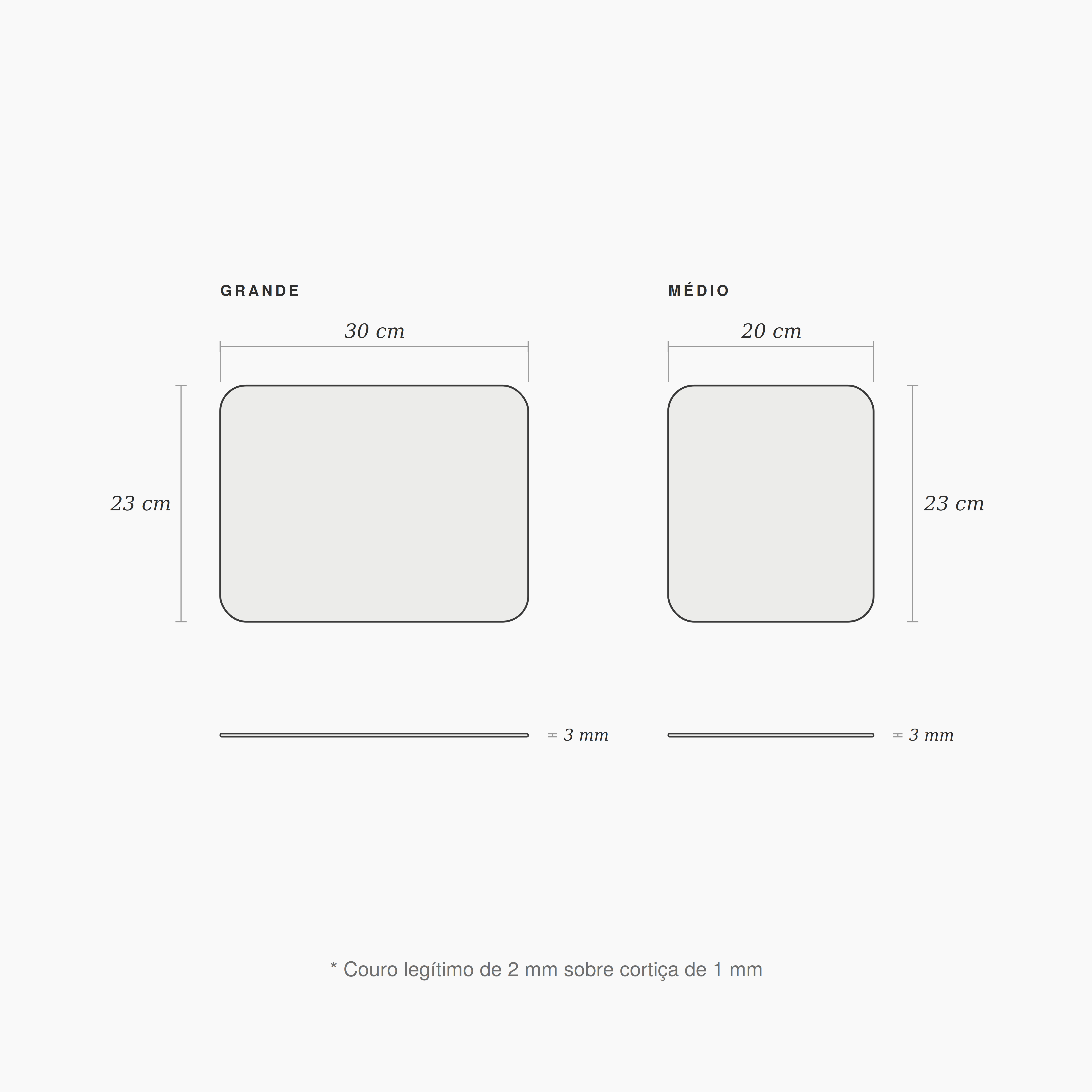 MousePad de Couro Legítimo