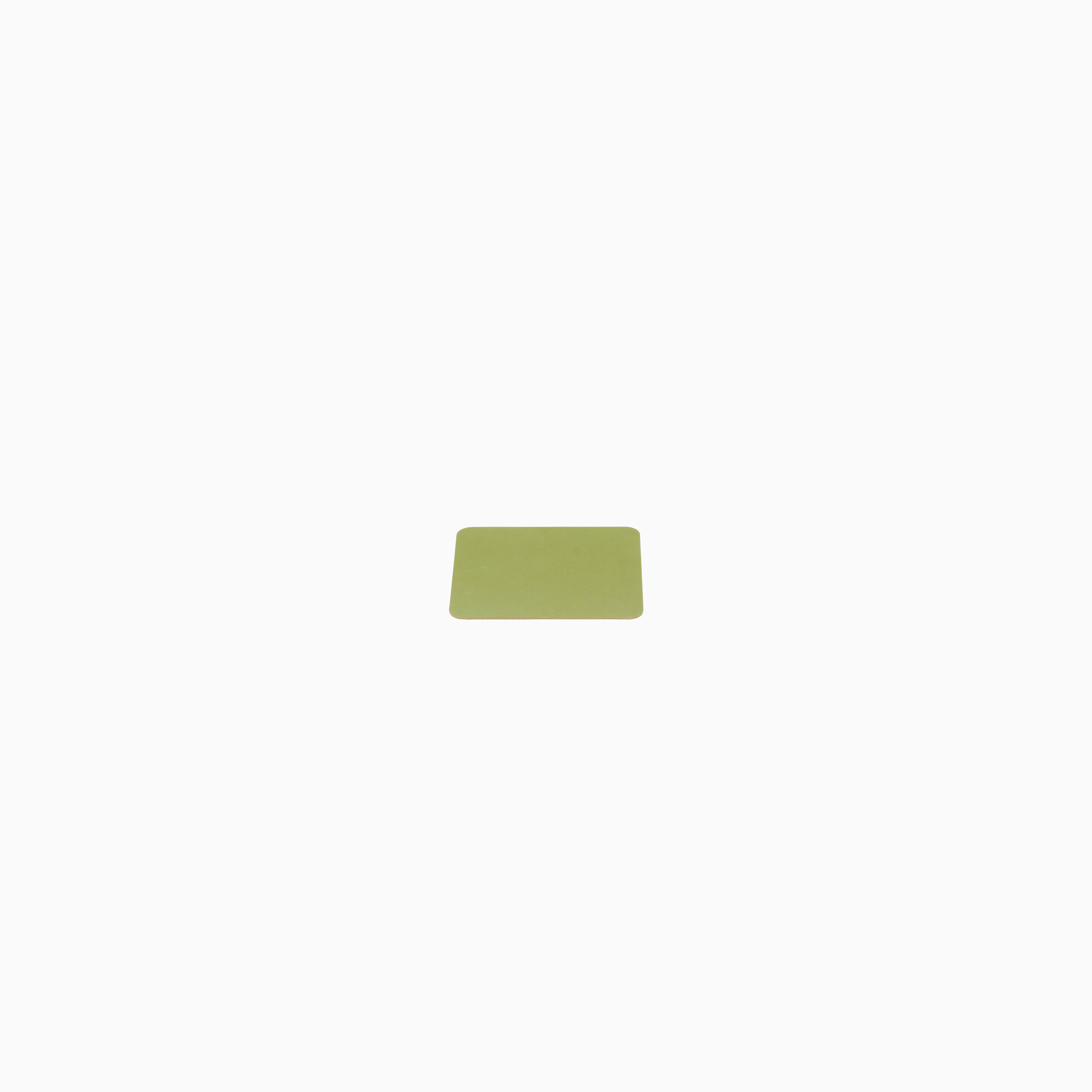 MousePad de couro legítimo verde oliva, tamanho médio