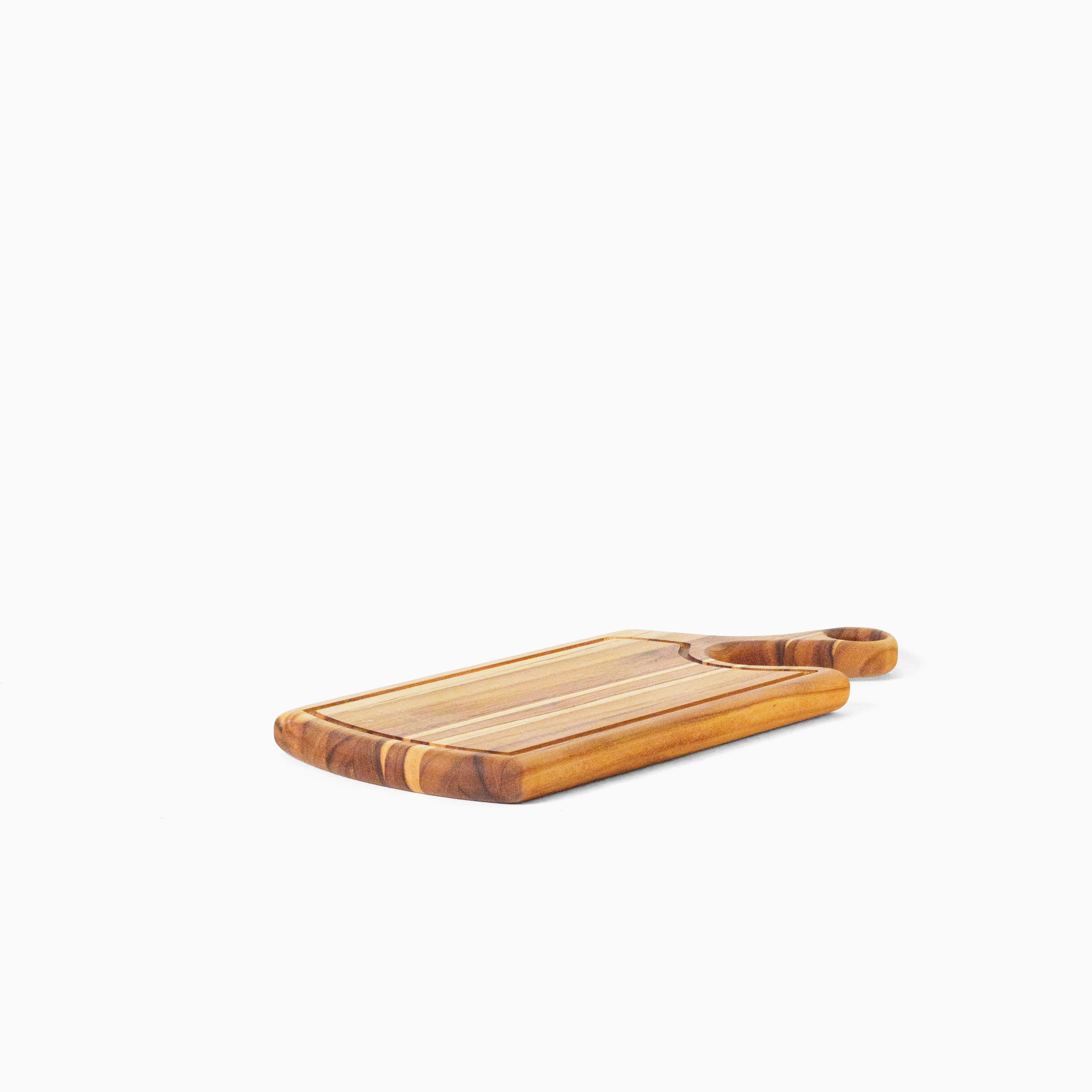 Tábua Teak Grande deitada — segundo ângulo